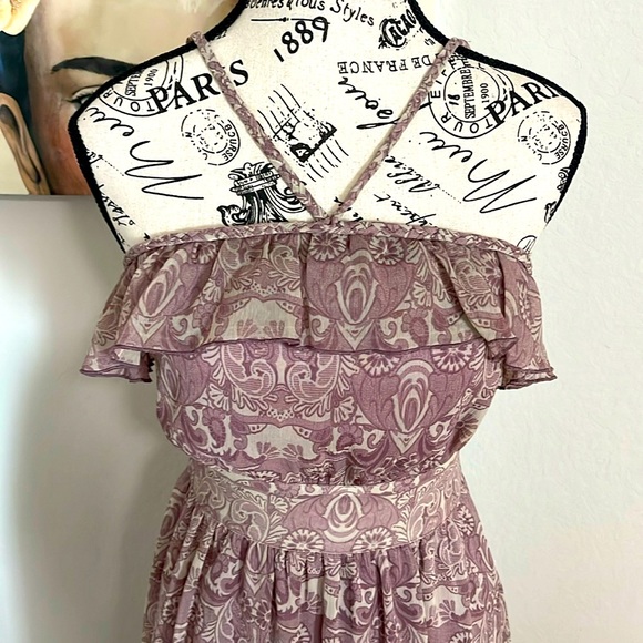 High low midi Guess Dress size 1 adjustable straps worned once - Picture 3 of 8